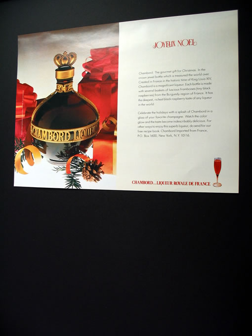 Chambord Liqueur Crown Jewel Bottle 1981 print Ad