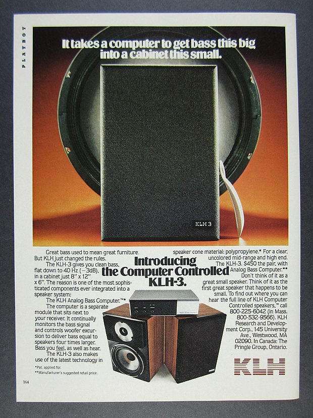 klh 3 speakers
